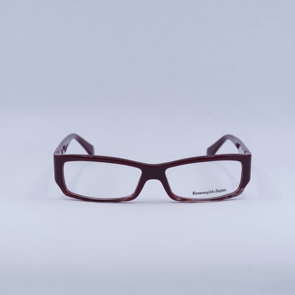 🕶️ New Ermenegildo Zegna VZ3536 09M8 Eyeglasses - Burgundy Frame - Picture 2 of 10